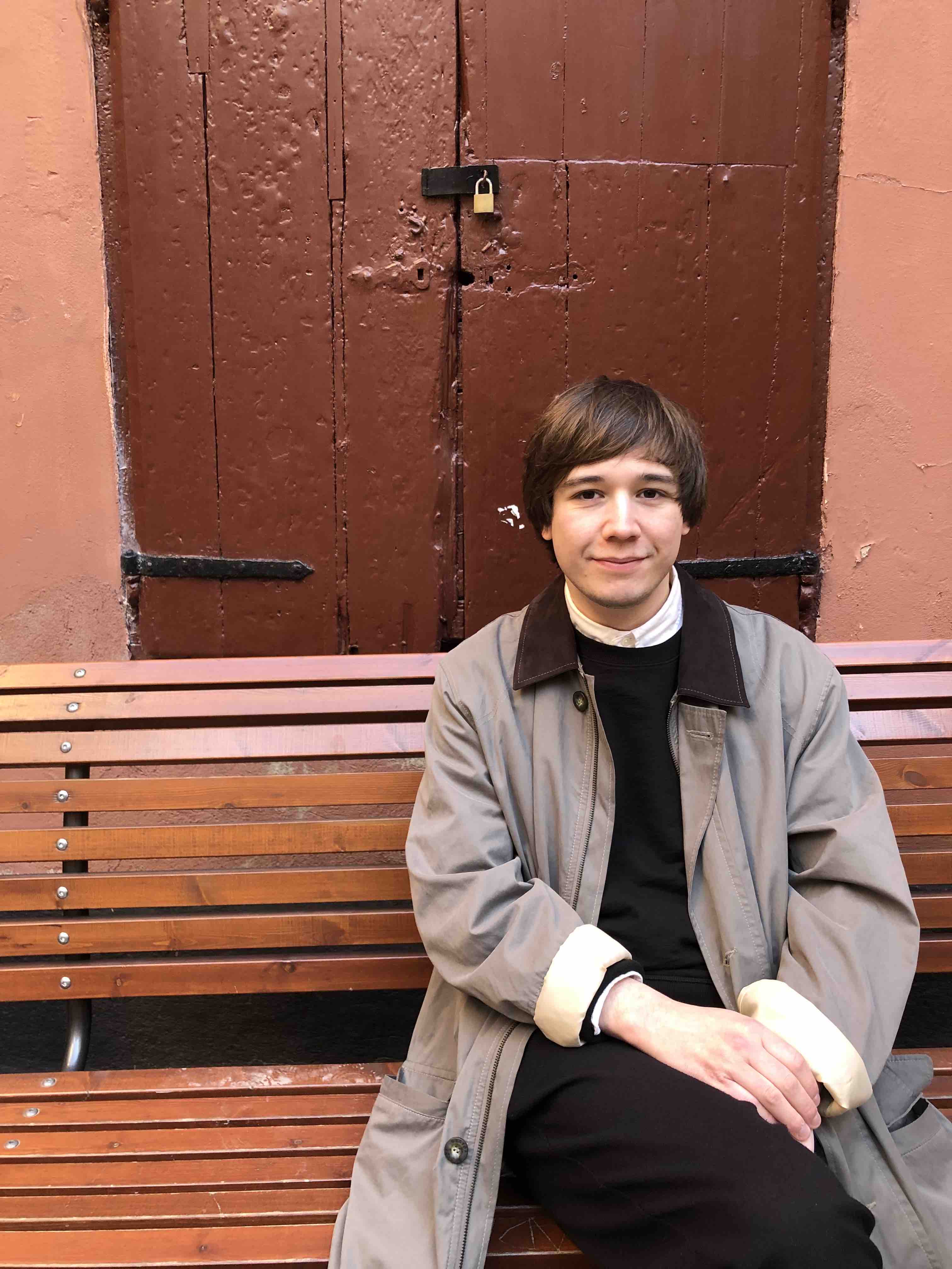 Pictures of Gustaf Grönlund in different settings.